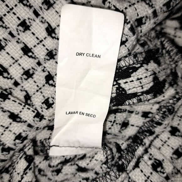 Sequin Hearts BlkWhite 3/4 Bell sleeve Peter Pan Collar front button Blazer 9 - Picture 11 of 11